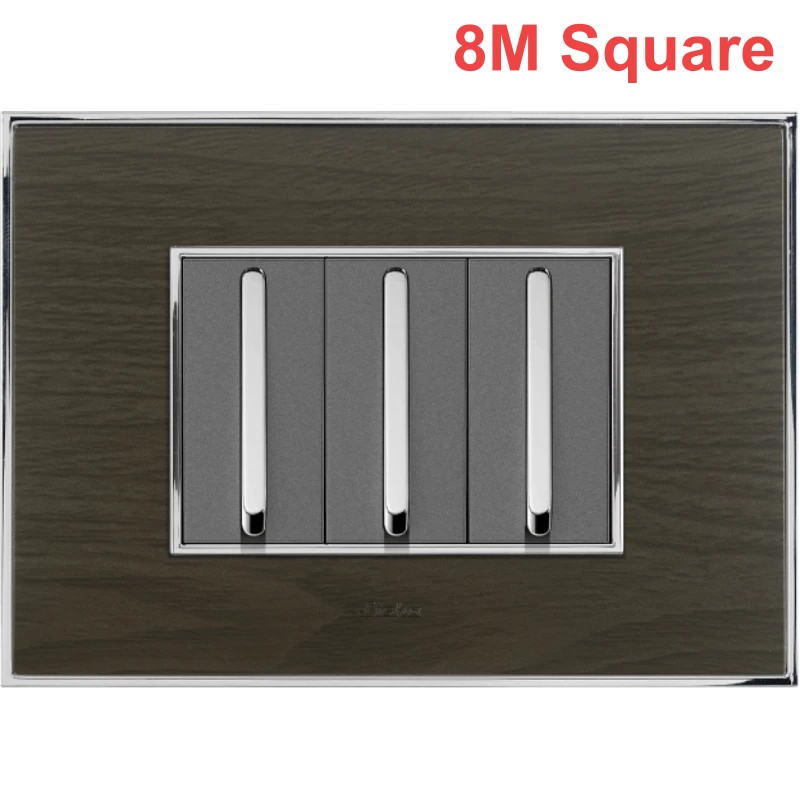 LISHA Platina Cover Plate -8M Sq. BK OAK